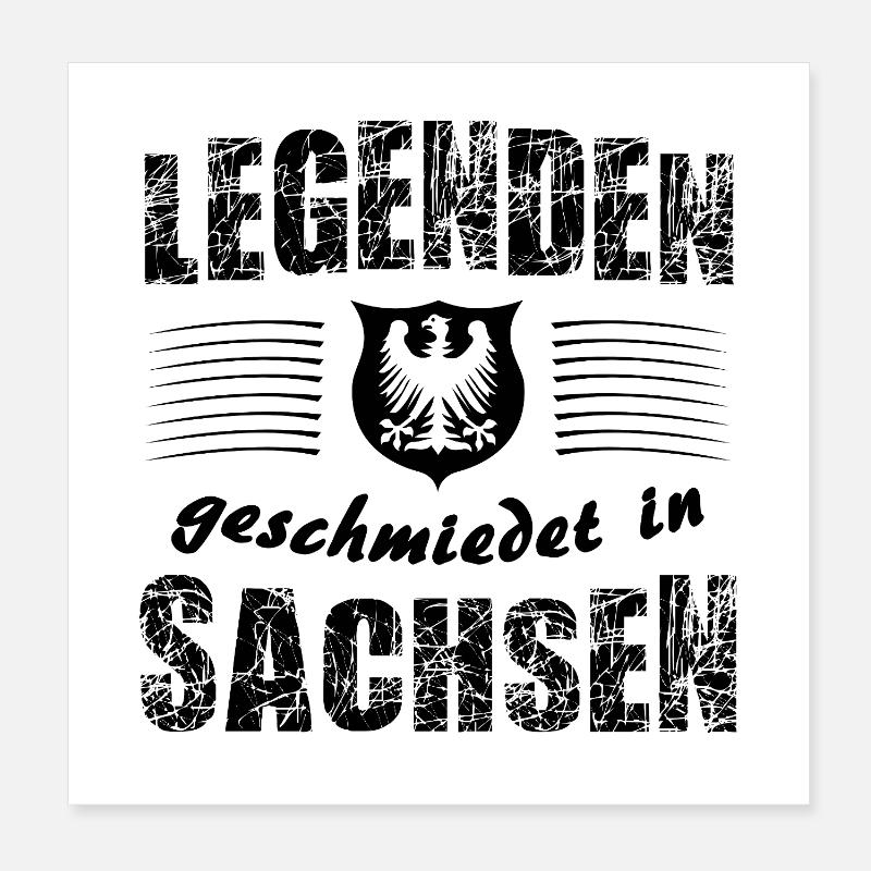 Né en Saxe, Allemagne Poster 20 x 20 cm