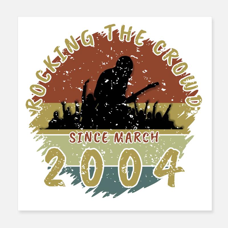 22. Geburtstag Rocking the crowd GIT 03/2004 Poster 20x20 cm