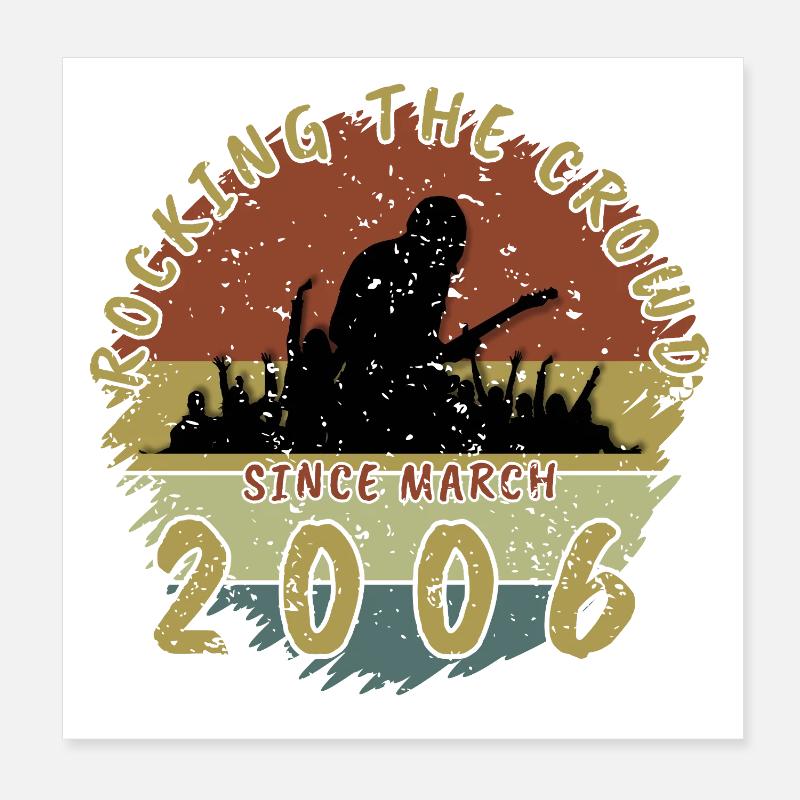 20e anniversaire Faire vibrer la foule GIT 03/2006 Poster 20 x 20 cm