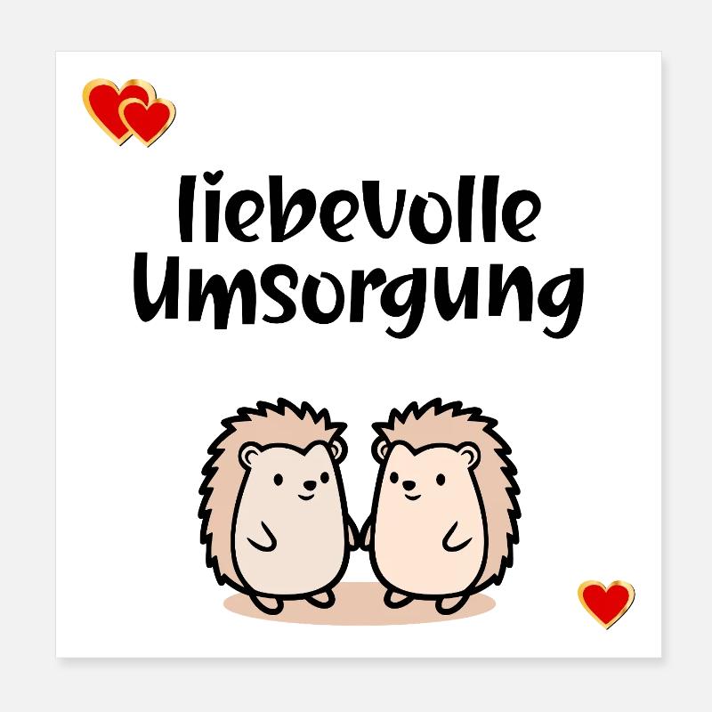 Danke Pflege Umsorgung Poster 20x20 cm