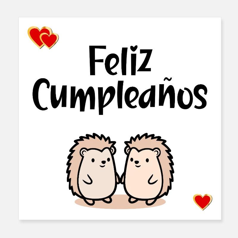 Bon anniversaire Poster 20 x 20 cm