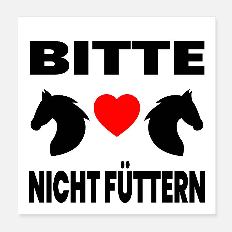 Chevaux Poster 20 x 20 cm