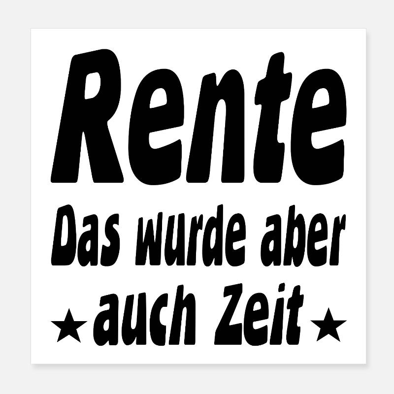 Rente Poster 20x20 cm
