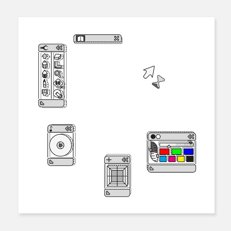 DEVISE Poster 20x20 cm