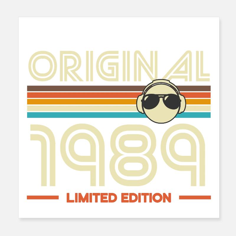 Original 1989 Retro Edition Poster 20 x 20 cm