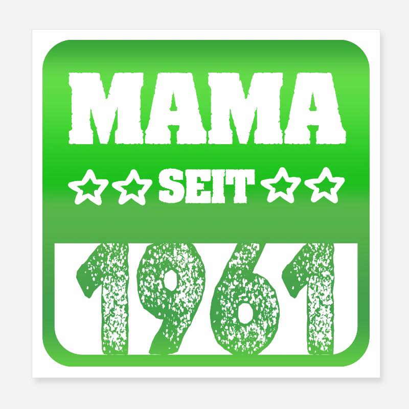 1961 Poster 20x20 cm