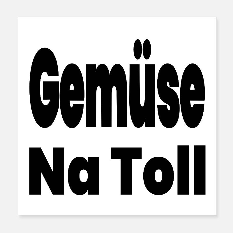 Gemüse Poster 20x20 cm