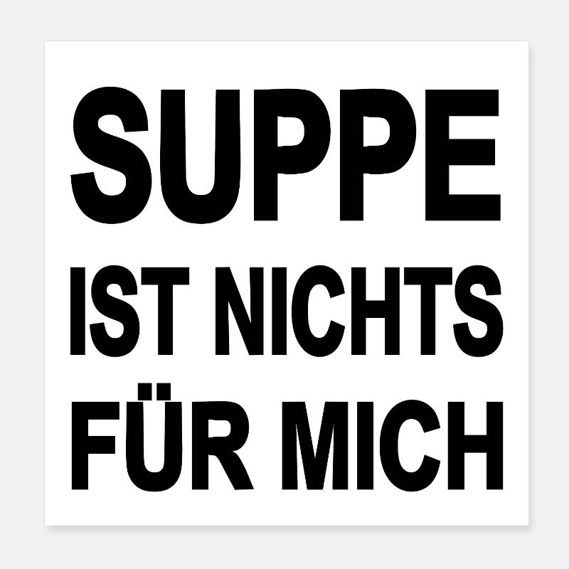 Soup Poster 8" x 8" (20x20 cm)