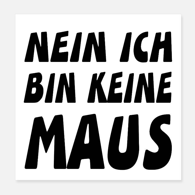 Maus Poster 20x20 cm