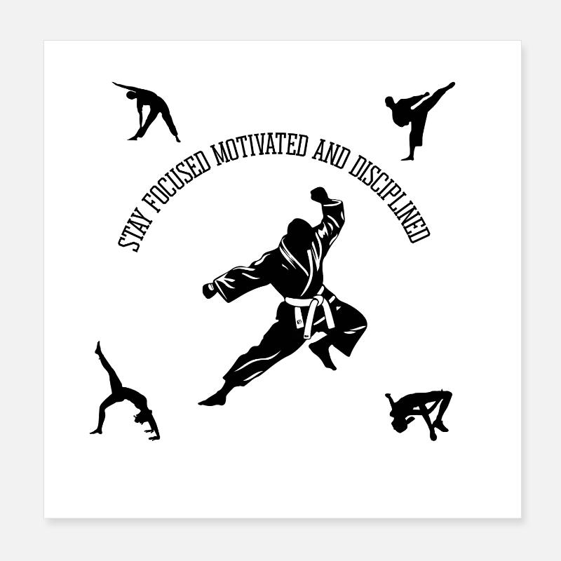 Fitness Combat Poster 20 x 20 cm