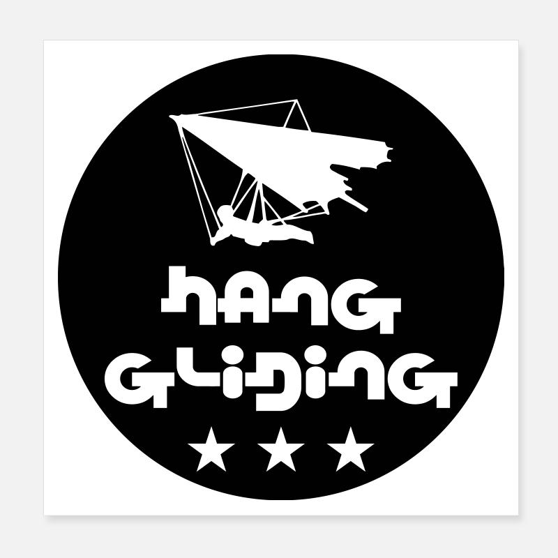 Hang Gliding Pro Series Patch Poster 8" x 8" (20x20 cm)