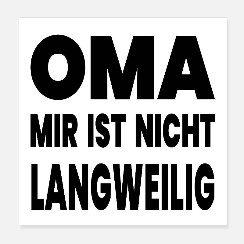 Oma Poster 20x20 cm
