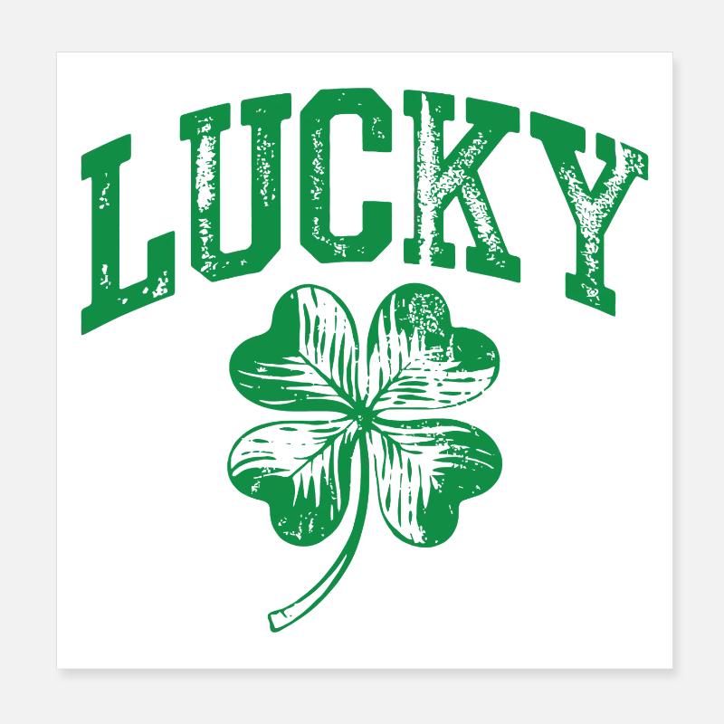 Arche du trèfle chanceux Poster 20 x 20 cm