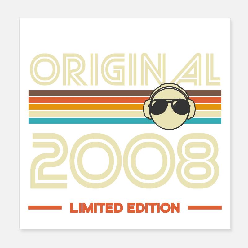 Original 2008 Retro Edition Poster 8" x 8" (20x20 cm)