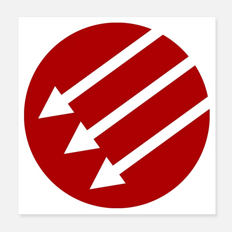 Iron Front / Eiserne Front / Järnfronten Poster 20x20 cm