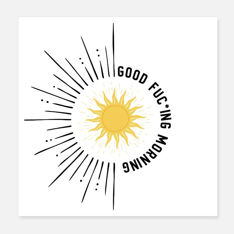 Bon de design matinal Poster 20 x 20 cm