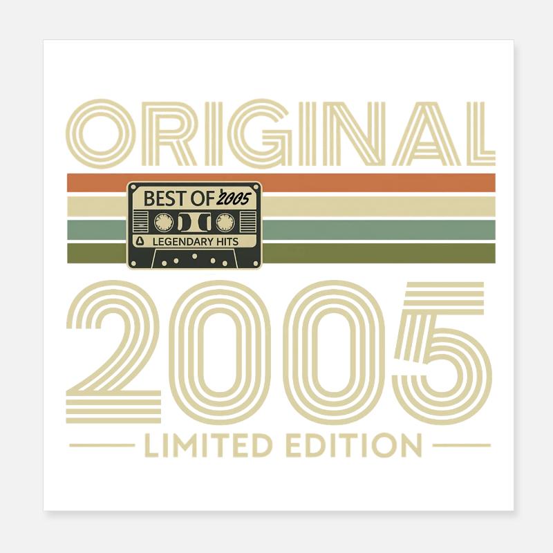 Original 2005 Limited Edition Retro Poster 20x20 cm