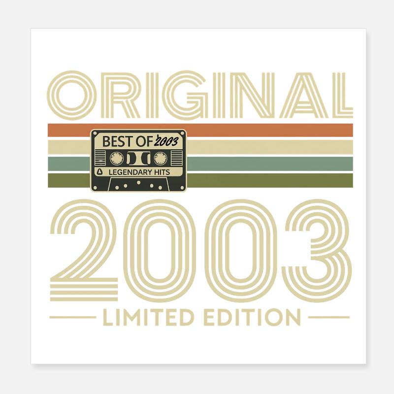 Original 2003 Limited Edition Retro Poster 20x20 cm