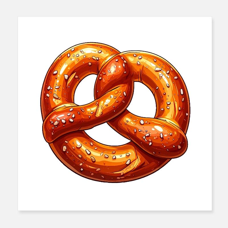 Bretzel Poster 20 x 20 cm