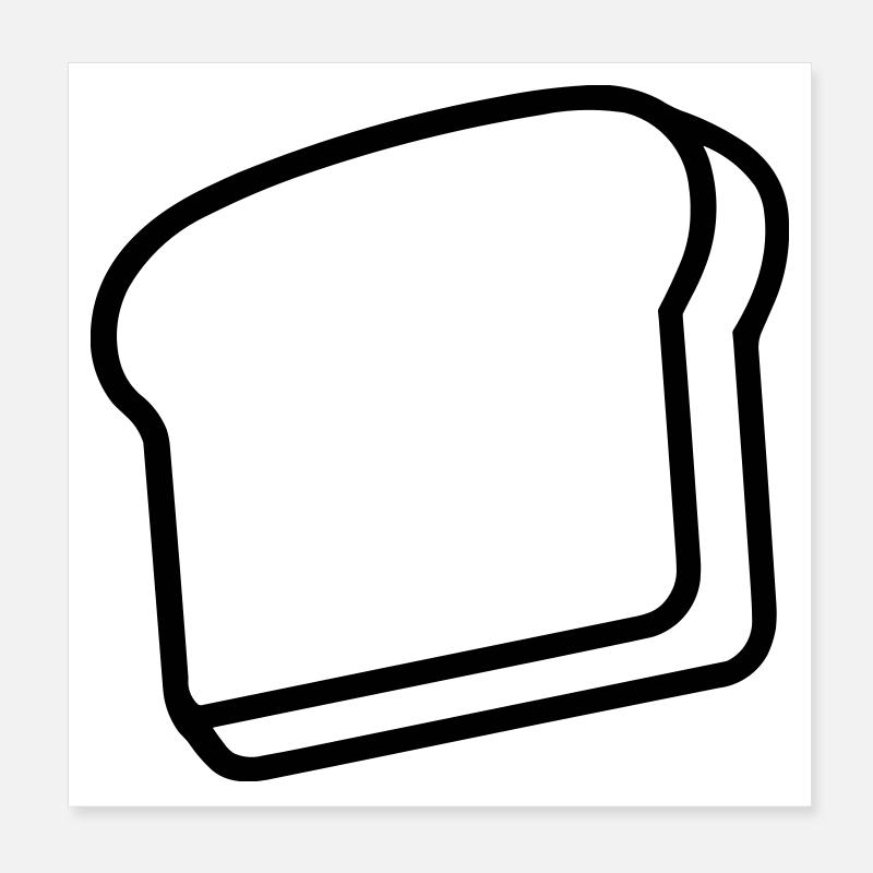 tartine Poster 20 x 20 cm