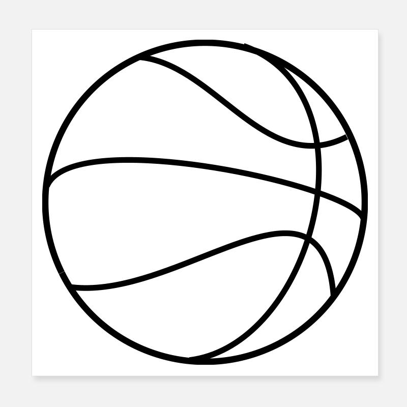 Basketball Poster 20x20 cm
