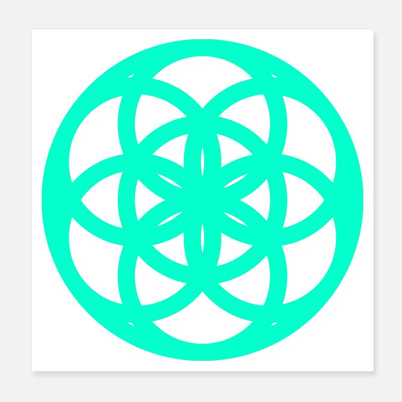 Topological matrix abstract geometry Poster 8" x 8" (20x20 cm)