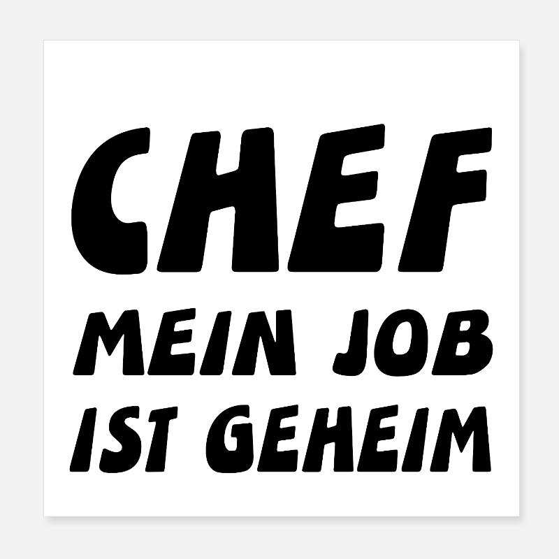 chef Poster 8" x 8" (20x20 cm)