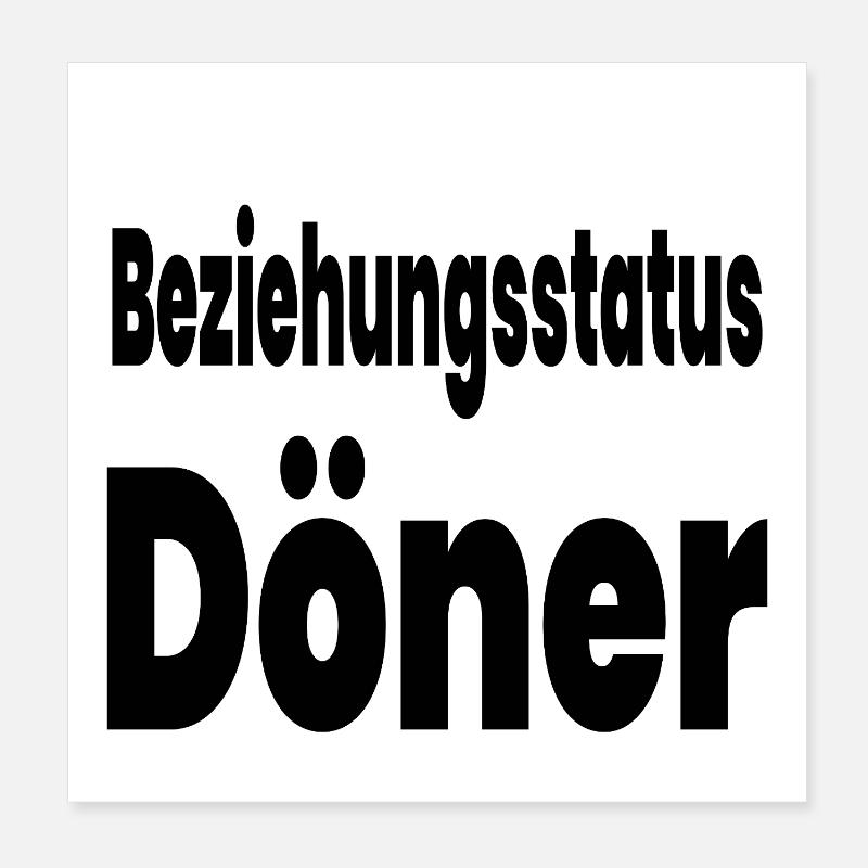 Döner Poster 20x20 cm