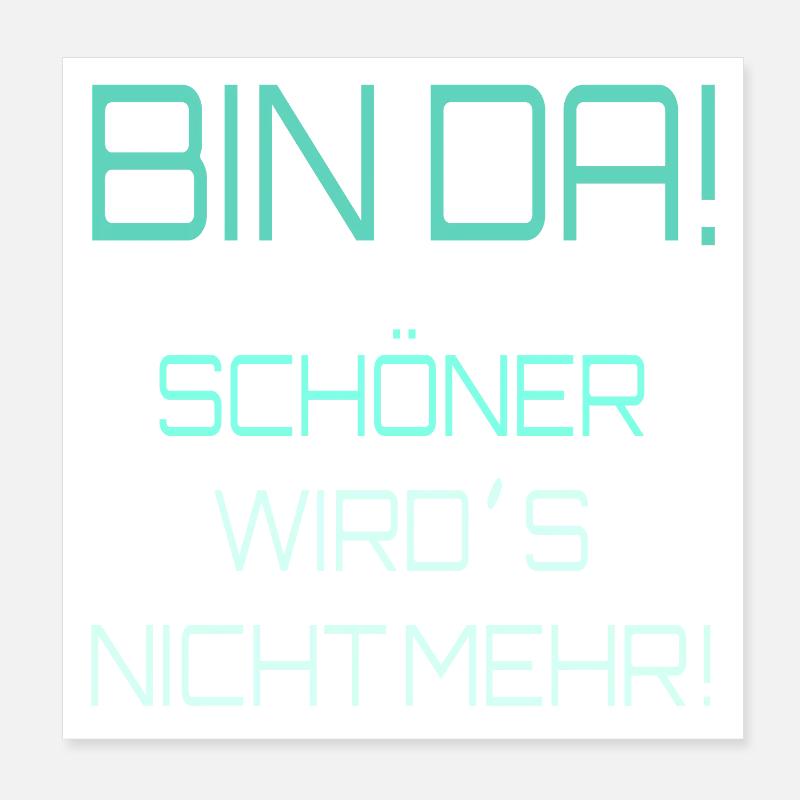 Self-perception irony Poster 8" x 8" (20x20 cm)