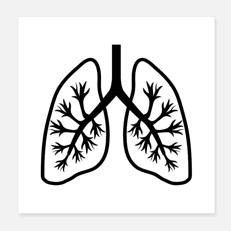 Lungs Poster 8" x 8" (20x20 cm)