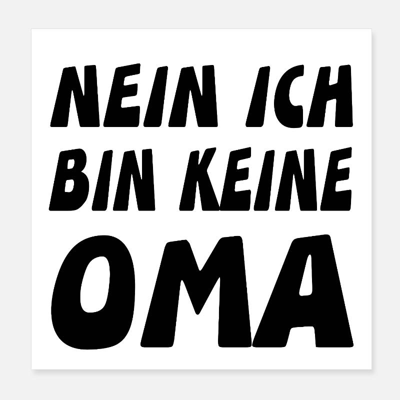 granny Poster 8" x 8" (20x20 cm)