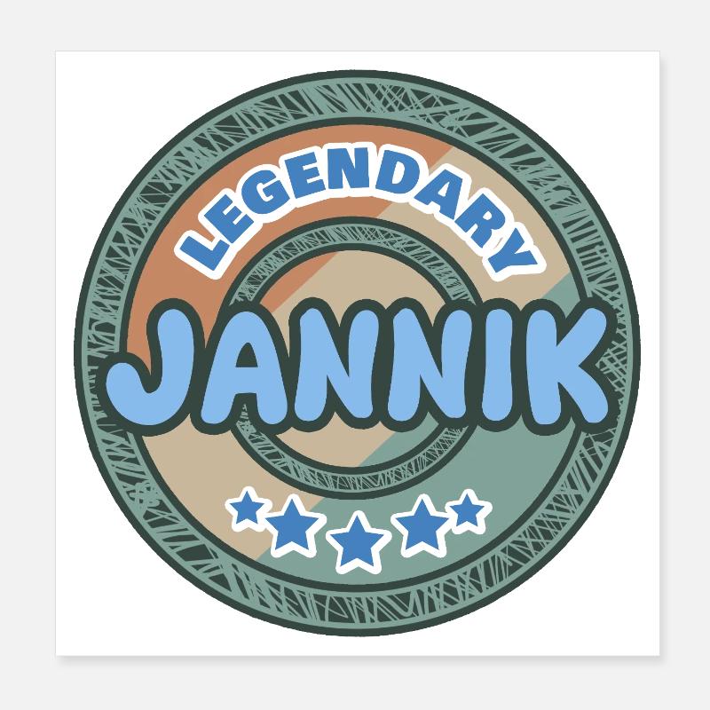 Dire Jannik Poster 20 x 20 cm