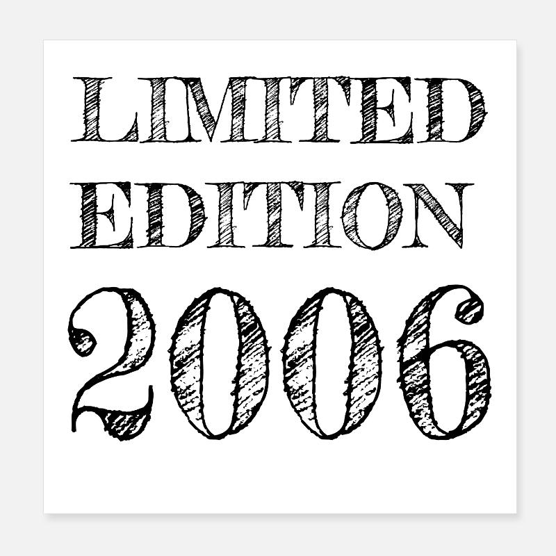 Millésime 2006 Poster 20 x 20 cm