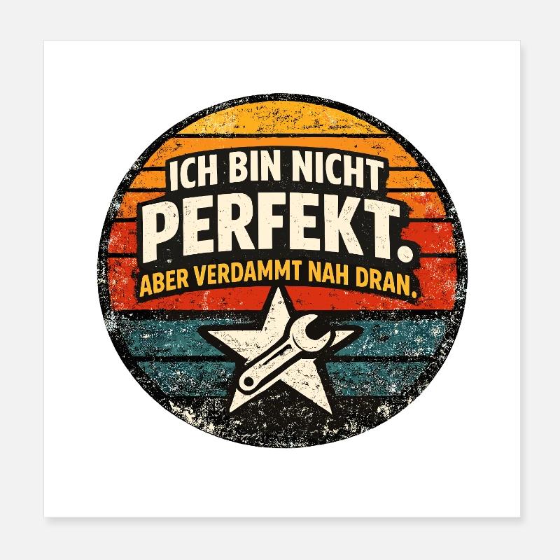 Pas parfait, mais proche Poster 20 x 20 cm