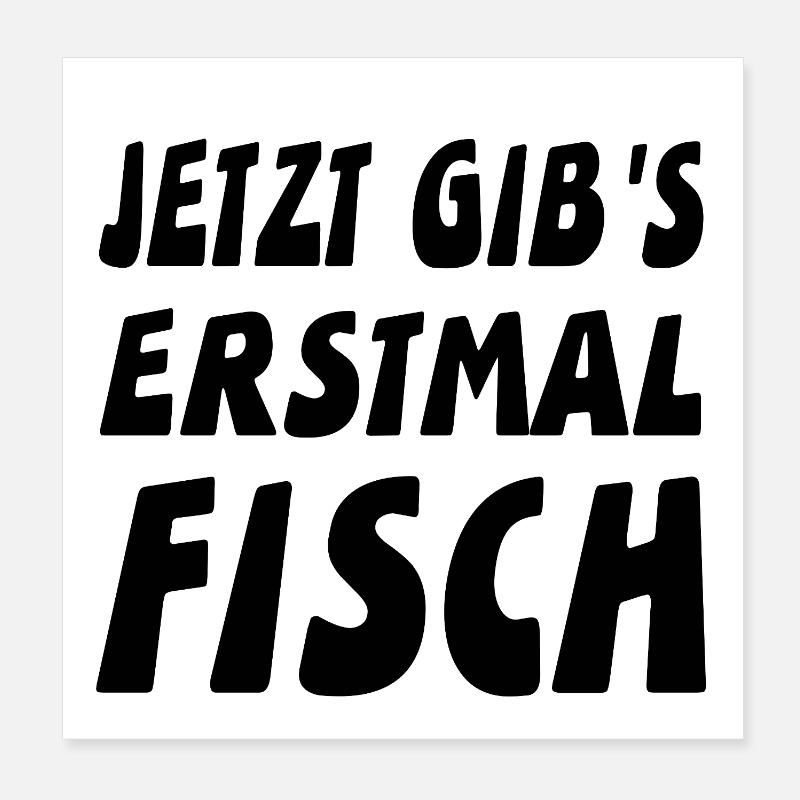 Fish Poster 8" x 8" (20x20 cm)