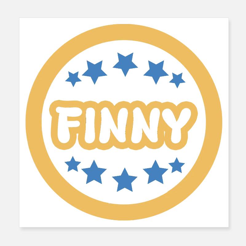 Geschenk Finny Poster 20x20 cm