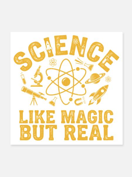 T-shirt scientifique pour les fans de science - Poster 20 x 20 cm - blanc - Devant