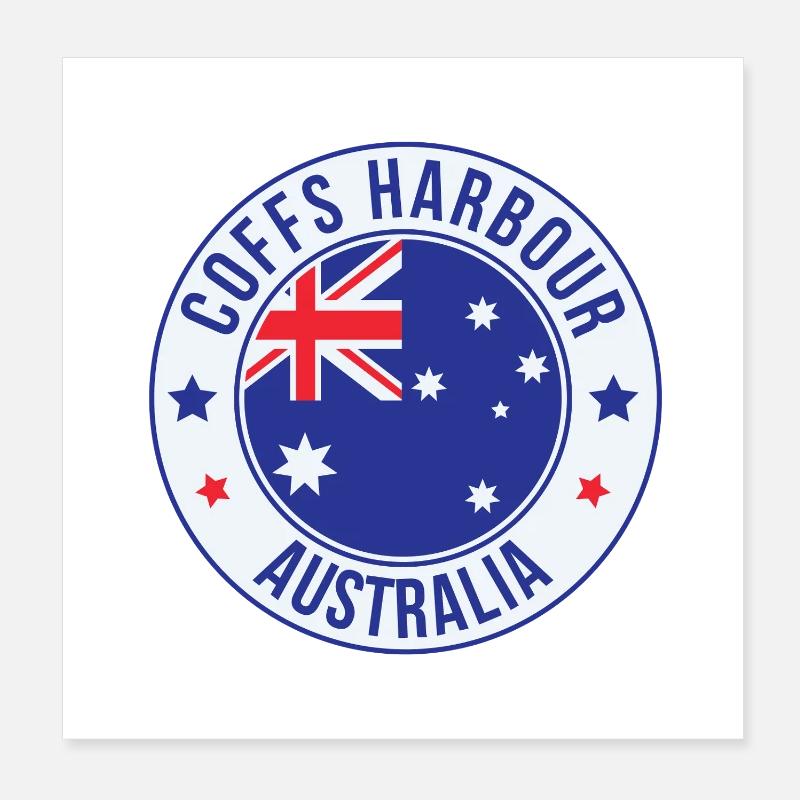 Insigne de Coffs Harbour Australie Poster 20 x 20 cm