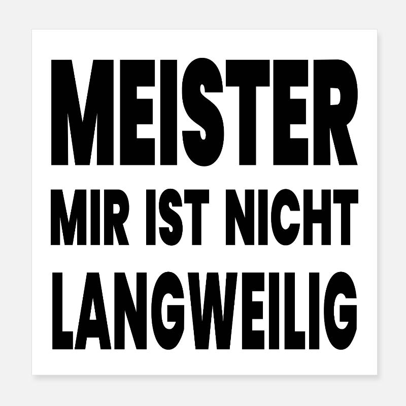 Maître Poster 20 x 20 cm