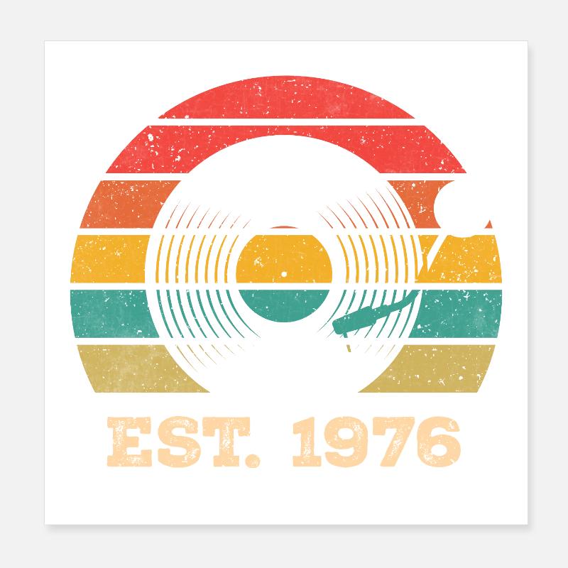 Millésime 1976 Poster 20 x 20 cm