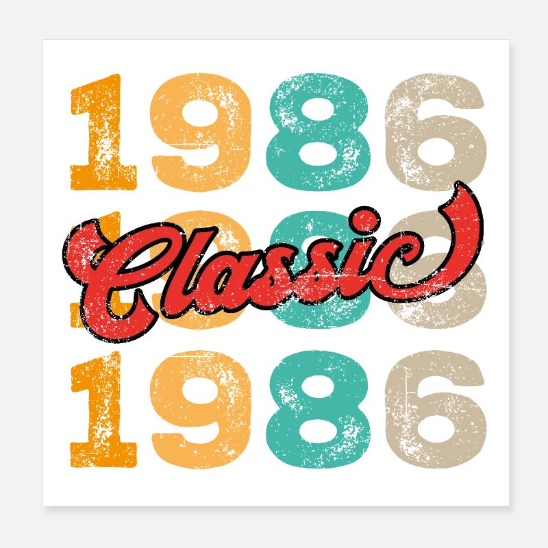 Classique 1986 Poster 20 x 20 cm