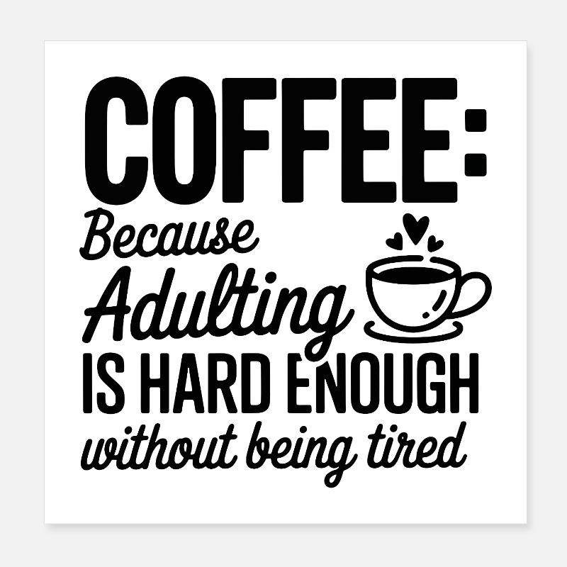 Coffee Focus: Everyday Sprint Poster 8" x 8" (20x20 cm)