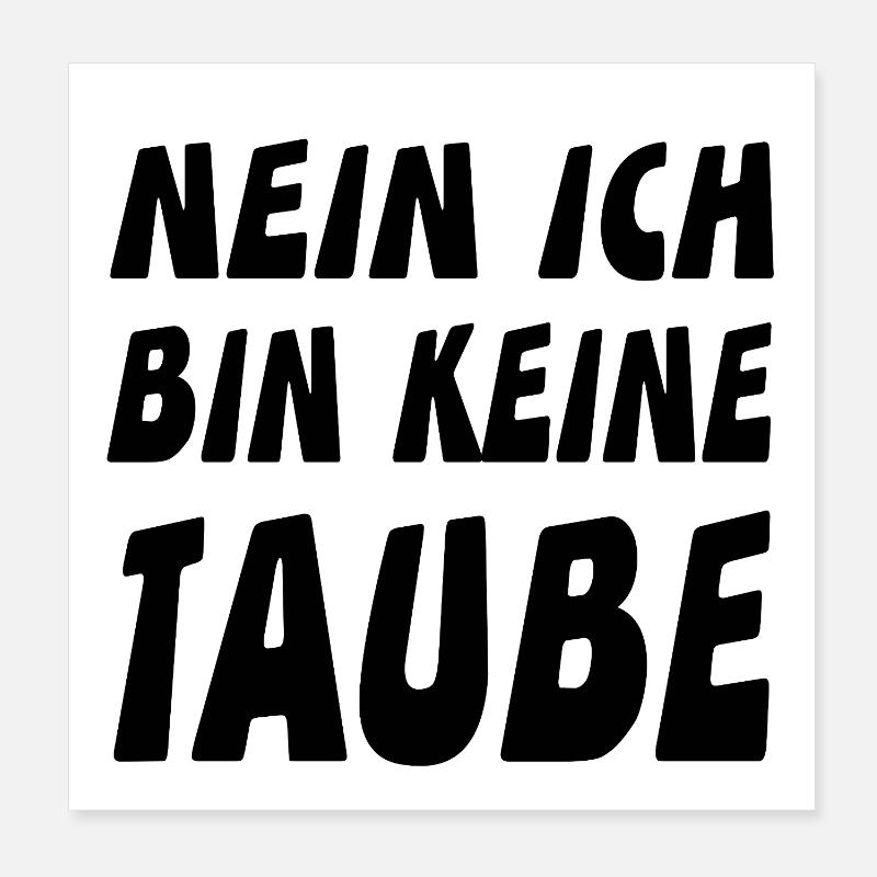 Tauben Poster 20x20 cm