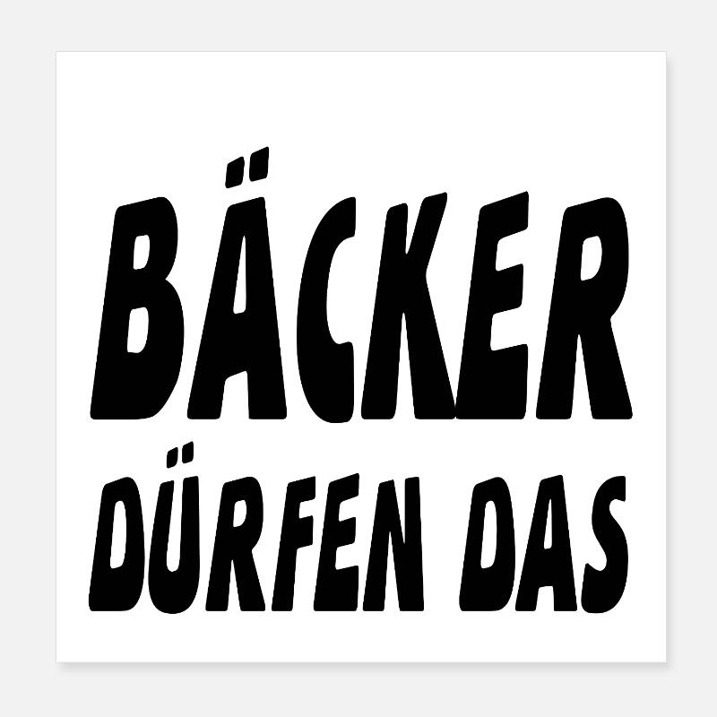 Baker Poster 8" x 8" (20x20 cm)