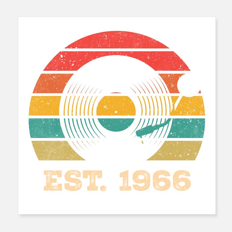 Millésime 1966 Poster 20 x 20 cm