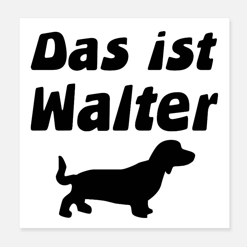 Dackel Poster 20x20 cm