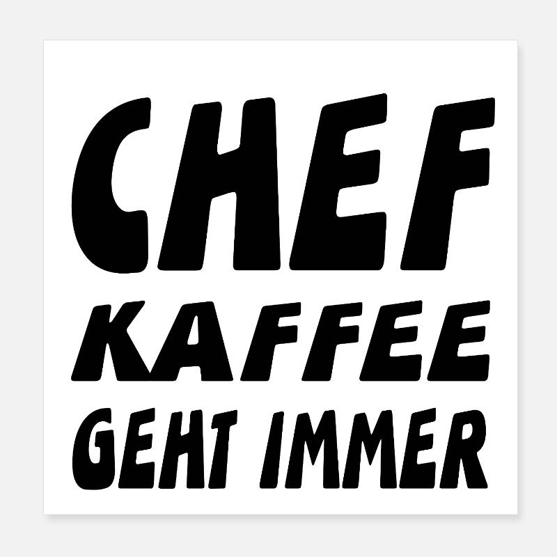 Chef Poster 20x20 cm