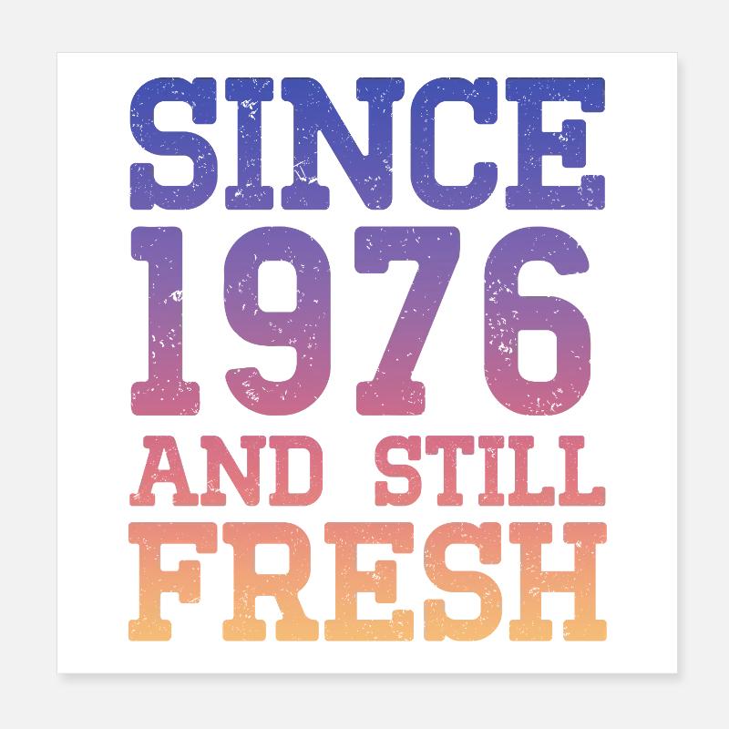 50e anniversaire 1976 Poster 20 x 20 cm