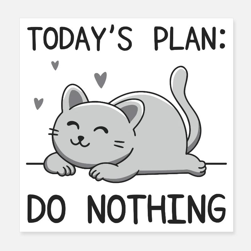 Today's Plan Poster 8" x 8" (20x20 cm)
