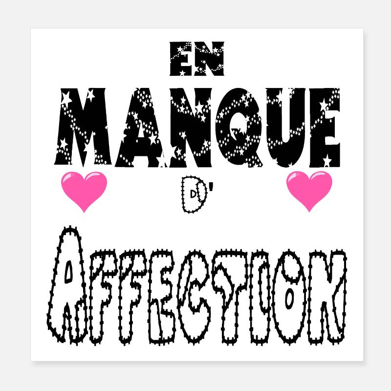 En Manque d'Affection Poster 20 x 20 cm